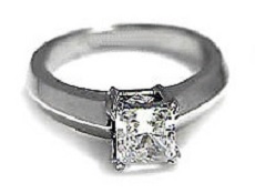 Princess diamond solitaire ring - BS16