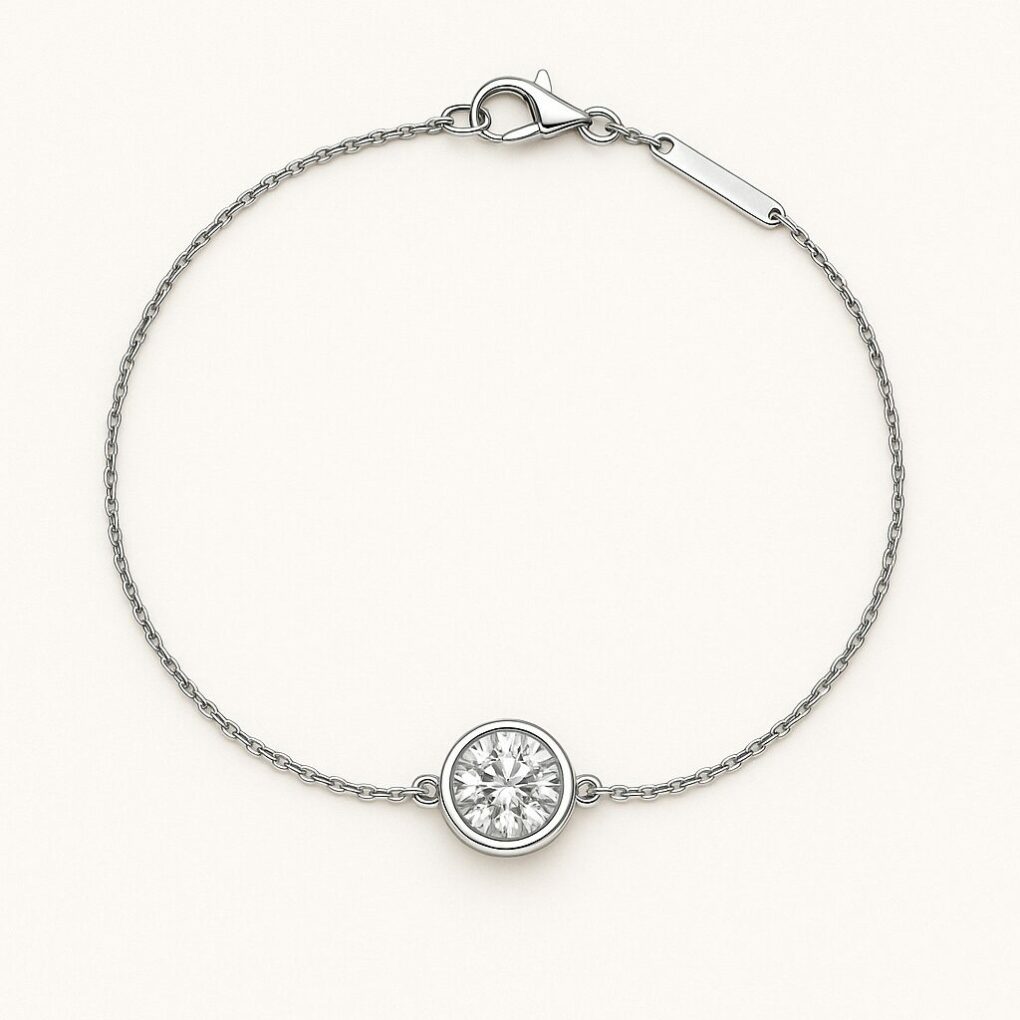 Bracelet simple Diamant serti clos