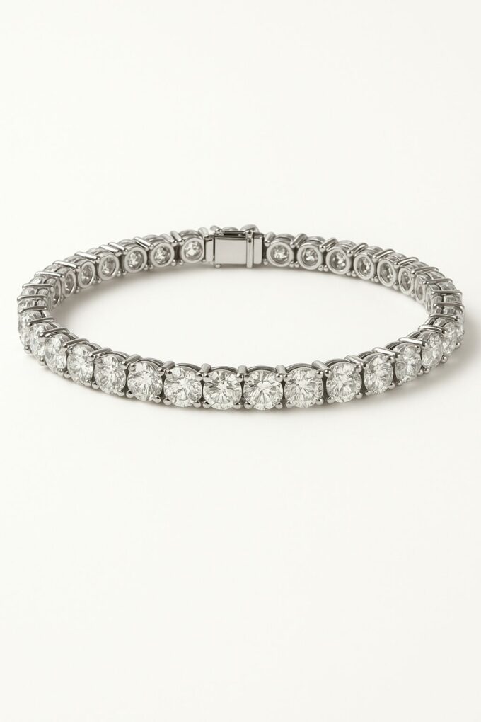 Chain and diamond bracelet - BR01