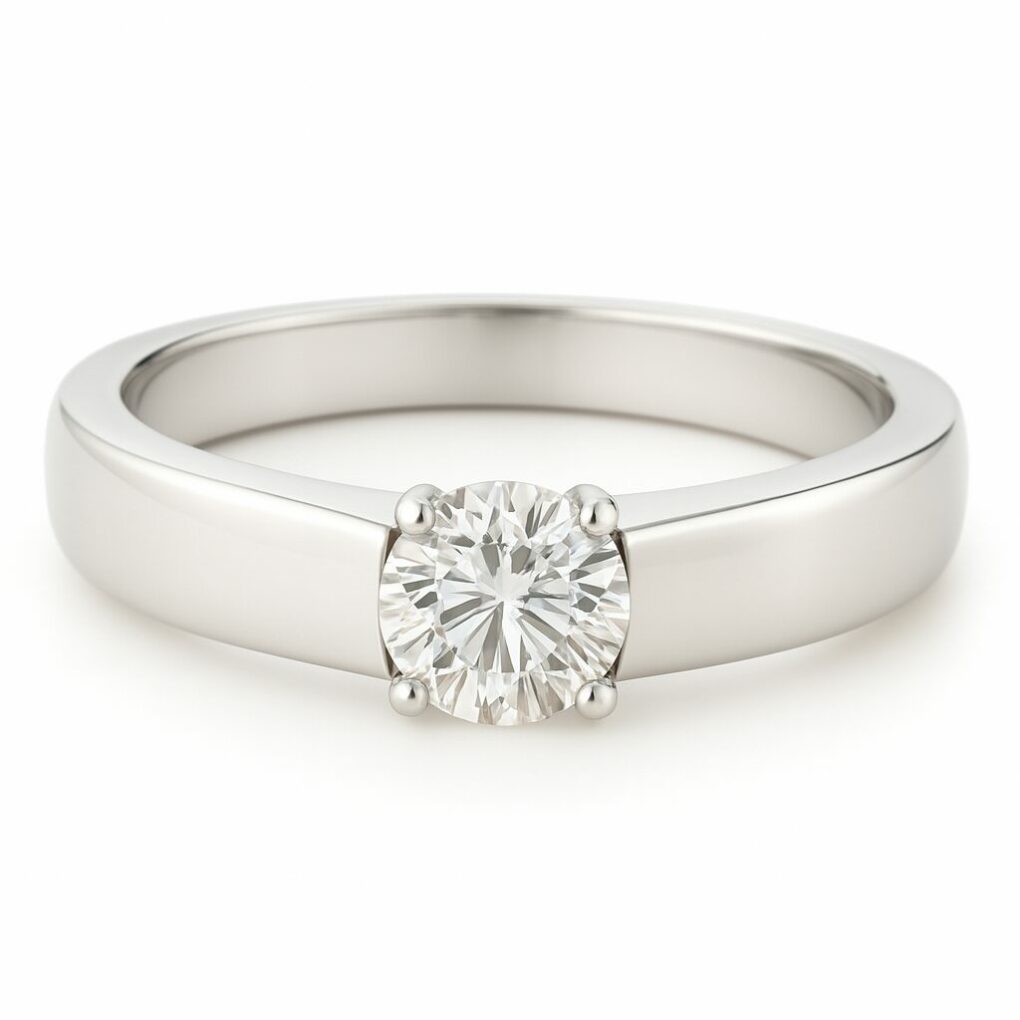 Solitaire diamant naturel