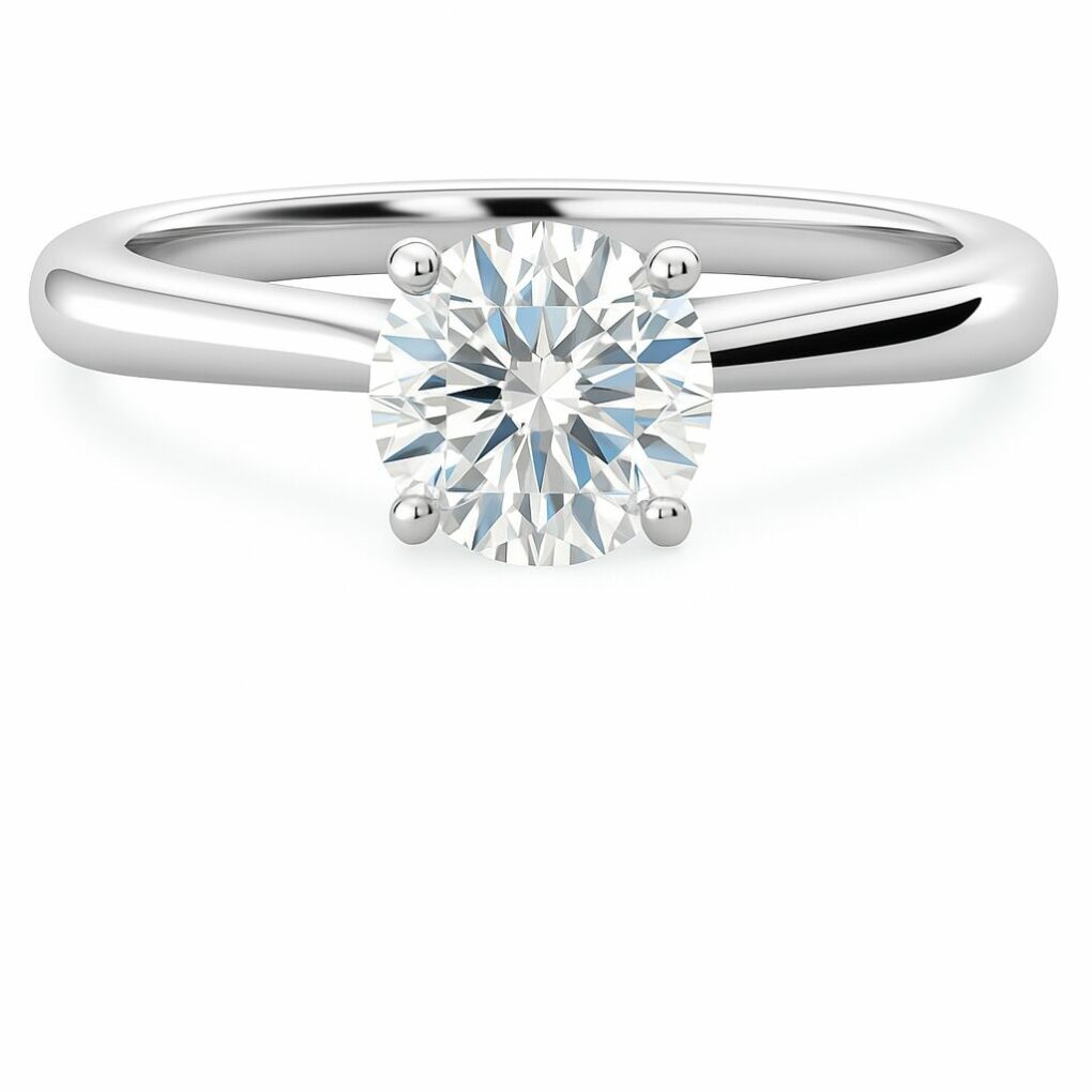 Bague Solitaire diamant naturel