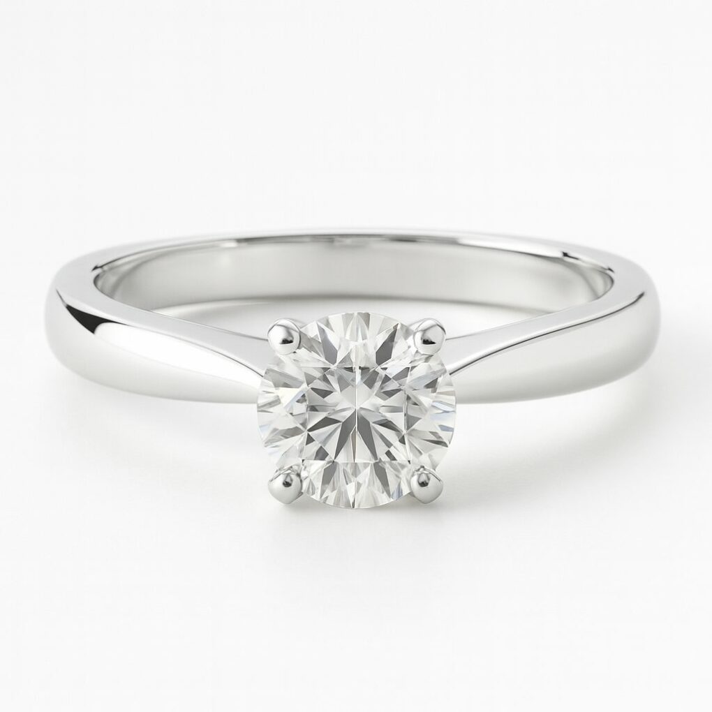 Solitaire diamant naturel