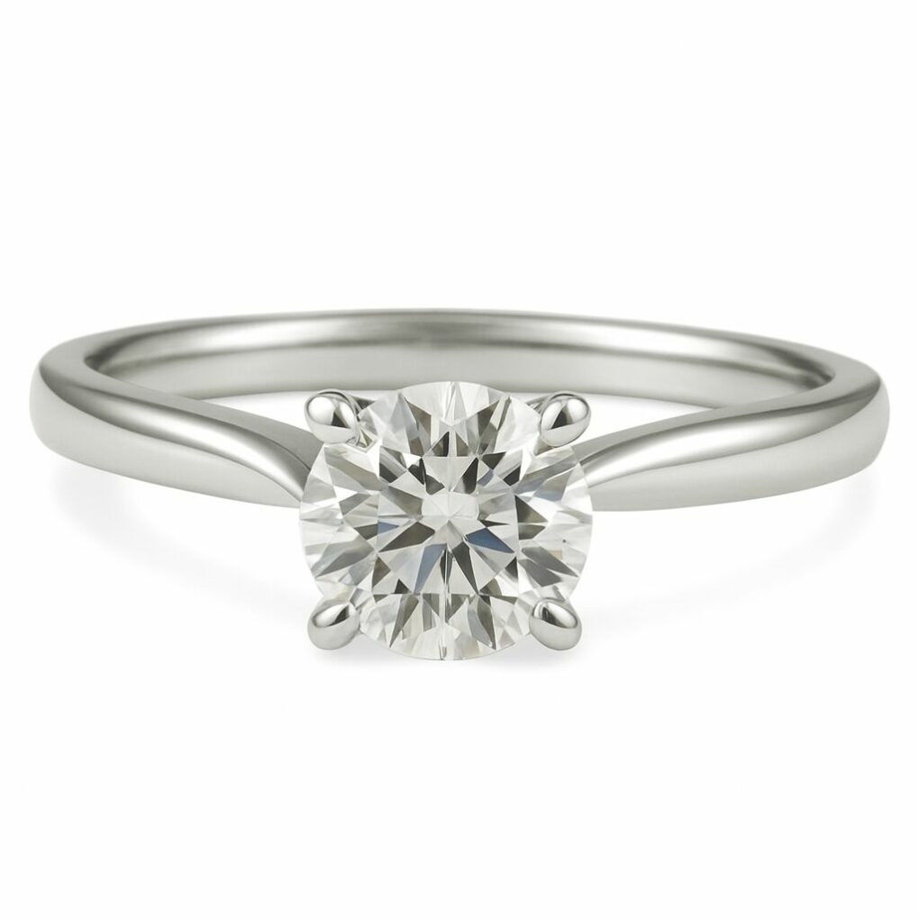 Bague Solitaire diamant surélevé