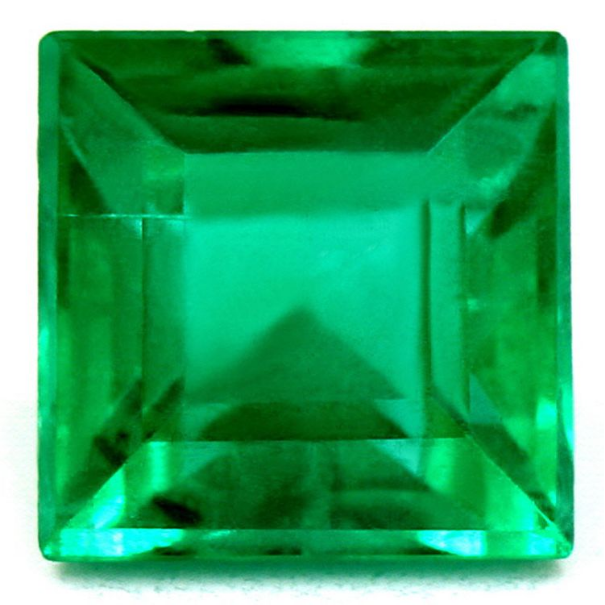 Emeraude carrée 1.55 cts - Non Huilée