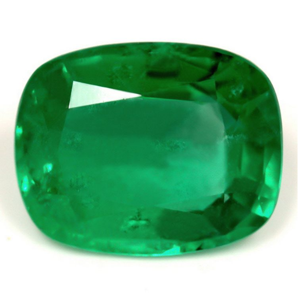 Emeraude taille coussin 3.73 cts - Non Huilée