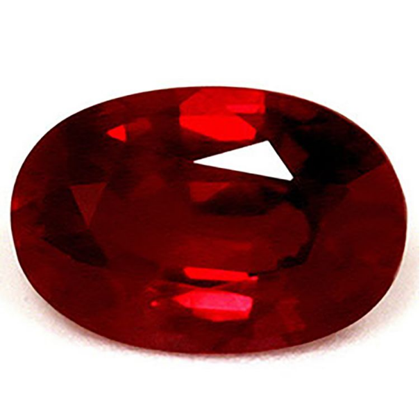 Rubis Naturel - Taille ovale - 1.03 cts - Non Chauffé