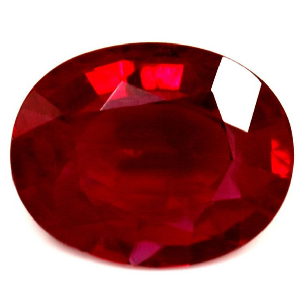 Rubis Naturel - Taille ovale - 1.20 cts