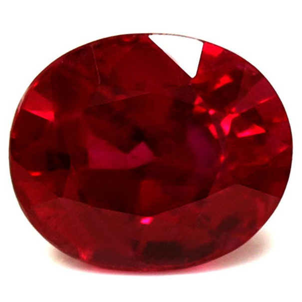 Rubis Naturel - Taille ovale - 1.55 cts
