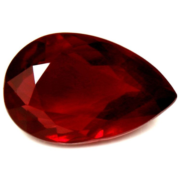 Rubis Naturel - Taille poire - 3.00 cts
