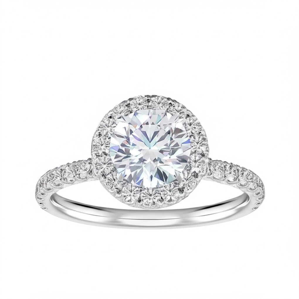 Bague Diamants et pavage 100% naturels