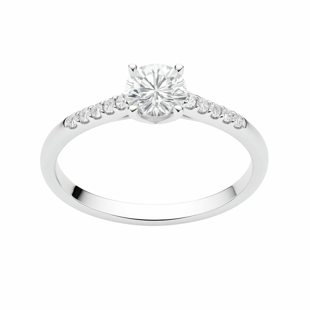 Diamant rond + diamants de pavage