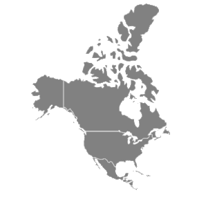 carte de l'Amérique du Nord
