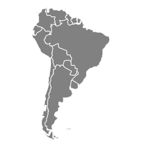 carte de l'Amérique du Sud